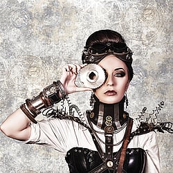 Galerie Wallcoverings Product Code: G56221 - Steampunk Wallpaper Collection Galerie Wallcoverings Product Code G56221 - Steampunk Wallpaper Collection - Silver Grey Colours - Gears Design