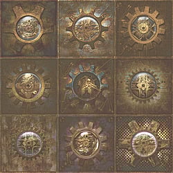 Galerie Wallcoverings Product Code: G56227 - Nostalgie Wallpaper Collection Galerie Wallcoverings Product Code G56227 - Nostalgie Wallpaper Collection - Bronze Brown Colours - Industrial Tiles Design