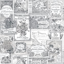 Galerie Wallcoverings Product Code: G56277 - Nostalgie Wallpaper Collection Galerie Wallcoverings Product Code G56277 - Nostalgie Wallpaper Collection - Black Colours - Perfume Labels Design