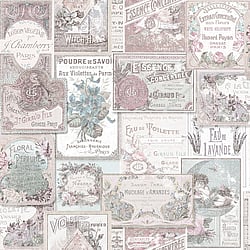Galerie Wallcoverings Product Code: G56279 - Nostalgie Wallpaper Collection Galerie Wallcoverings Product Code G56279 - Nostalgie Wallpaper Collection - Pink Colours - Perfume Labels Design