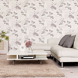 Galerie Wallcoverings Product Code: G56284 - Anthologie Wallpaper Collection Galerie Wallcoverings Product Code G56284 - Anthologie Wallpaper Collection - Pink Grey Colours - Vintage Postcard Design