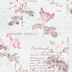 Galerie Wallcoverings Product Code: G56286 - Nostalgie Wallpaper Collection Galerie Wallcoverings Product Code G56286 - Nostalgie Wallpaper Collection - Pink Colours - Postale Rose Design