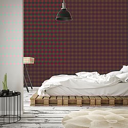 Galerie Wallcoverings Product Code: G56398 - Global Fusion Wallpaper Collection Galerie Wallcoverings Product Code G56398 - Global Fusion Wallpaper Collection - Cowboy Check Design