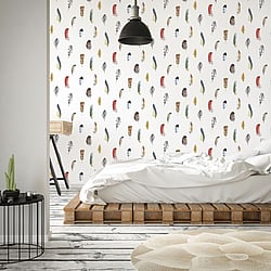Galerie Wallcoverings Product Code: G56401 - Global Fusion Wallpaper Collection Galerie Wallcoverings Product Code G56401 - Global Fusion Wallpaper Collection - Feathers Design