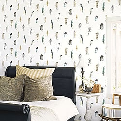 Galerie Wallcoverings Product Code: G56402 - Global Fusion Wallpaper Collection Galerie Wallcoverings Product Code G56402 - Global Fusion Wallpaper Collection - Feathers Design