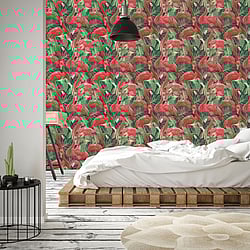 Galerie Wallcoverings Product Code: G56405 - Global Fusion Wallpaper Collection Galerie Wallcoverings Product Code G56405 - Global Fusion Wallpaper Collection - Flamingos Design