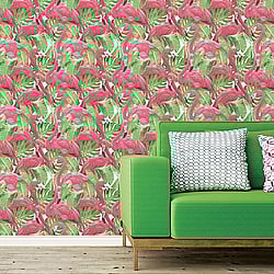 Galerie Wallcoverings Product Code: G56406 - Global Fusion Wallpaper Collection Galerie Wallcoverings Product Code G56406 - Global Fusion Wallpaper Collection - Flamingos Design