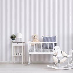 Galerie Wallcoverings Product Code: G56519 - Just 4 Kids 2 Wallpaper Collection Galerie Wallcoverings Product Code G56519 - Just 4 Kids 2 Wallpaper Collection - Grey Colours - Regency Stripe Design