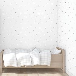 Galerie Wallcoverings Product Code: G56521 - Just 4 Kids 2 Wallpaper Collection Galerie Wallcoverings Product Code G56521 - Just 4 Kids 2 Wallpaper Collection - Grey White Colours - Giant Polko Dots Design