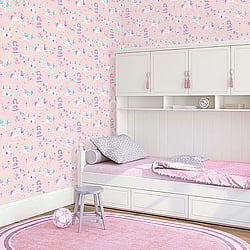 Galerie Wallcoverings Product Code: G56523 - Just 4 Kids 2 Wallpaper Collection Galerie Wallcoverings Product Code G56523 - Just 4 Kids 2 Wallpaper Collection - Pink Purple Blue Colours - Unicorns and Princesses Design