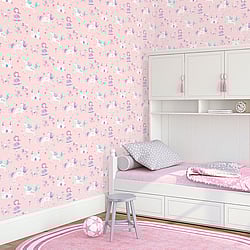 Galerie Wallcoverings Product Code: G56523 - Just 4 Kids 2 Wallpaper Collection Galerie Wallcoverings Product Code G56523 - Just 4 Kids 2 Wallpaper Collection - Pink Purple Blue Colours - Unicorns and Princesses Design