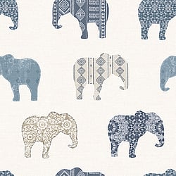Galerie Wallcoverings Product Code: G56528 - Just 4 Kids 2 Wallpaper Collection Galerie Wallcoverings Product Code G56528 - Just 4 Kids 2 Wallpaper Collection - Blue Beige Colours - Elephant Motif Design