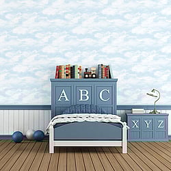 Galerie Wallcoverings Product Code: G56533 - Just 4 Kids 2 Wallpaper Collection Galerie Wallcoverings Product Code G56533 - Just 4 Kids 2 Wallpaper Collection - Blue Colours - Clouds Design