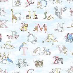 Galerie Wallcoverings Product Code: G56537 - Just 4 Kids 2 Wallpaper Collection Galerie Wallcoverings Product Code G56537 - Just 4 Kids 2 Wallpaper Collection - Blue Multicoloured Colours - Alphabet Design
