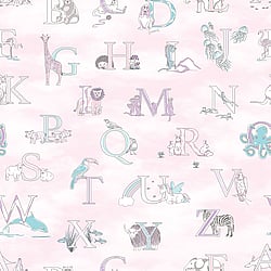 Galerie Wallcoverings Product Code: G56538 - Just 4 Kids 2 Wallpaper Collection Galerie Wallcoverings Product Code G56538 - Just 4 Kids 2 Wallpaper Collection - Pink Colours - Alphabet Design
