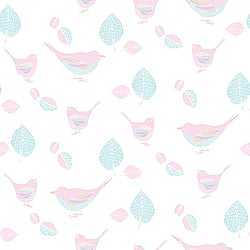 Galerie Wallcoverings Product Code: G56539 - Just 4 Kids 2 Wallpaper Collection Galerie Wallcoverings Product Code G56539 - Just 4 Kids 2 Wallpaper Collection - Pink White Blue Colours - Pretty Birds Design