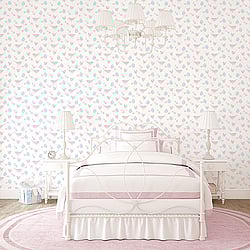 Galerie Wallcoverings Product Code: G56539 - Just 4 Kids 2 Wallpaper Collection Galerie Wallcoverings Product Code G56539 - Just 4 Kids 2 Wallpaper Collection - Pink White Blue Colours - Pretty Birds Design