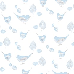 Galerie Wallcoverings Product Code: G56541 - Just 4 Kids 2 Wallpaper Collection Galerie Wallcoverings Product Code G56541 - Just 4 Kids 2 Wallpaper Collection - Blue Colours - Pretty Birds Design