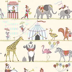 Galerie Wallcoverings Product Code: G56545 - Just 4 Kids 2 Wallpaper Collection Galerie Wallcoverings Product Code G56545 - Just 4 Kids 2 Wallpaper Collection - Multicoloured Red Yellow Green Blue Pink Colours - Circus Parade Design