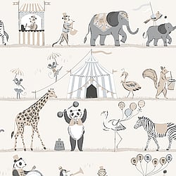 Galerie Wallcoverings Product Code: G56547 - Just 4 Kids 2 Wallpaper Collection Galerie Wallcoverings Product Code G56547 - Just 4 Kids 2 Wallpaper Collection - Grey Beige Colours - Circus Parade Design