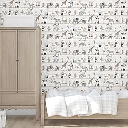 Galerie Wallcoverings Product Code: G56547 - Just 4 Kids 2 Wallpaper Collection Galerie Wallcoverings Product Code G56547 - Just 4 Kids 2 Wallpaper Collection - Grey Beige Colours - Circus Parade Design