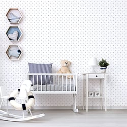 Galerie Wallcoverings Product Code: G56548 - Just 4 Kids 2 Wallpaper Collection Galerie Wallcoverings Product Code G56548 - Just 4 Kids 2 Wallpaper Collection - Grey White Colours - Small Stars Design