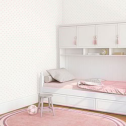 Galerie Wallcoverings Product Code: G56552 - Just 4 Kids 2 Wallpaper Collection Galerie Wallcoverings Product Code G56552 - Just 4 Kids 2 Wallpaper Collection - Pink White Colours - Small Stars Design