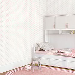 Galerie Wallcoverings Product Code: G56552 - Just 4 Kids 2 Wallpaper Collection Galerie Wallcoverings Product Code G56552 - Just 4 Kids 2 Wallpaper Collection - Pink White Colours - Small Stars Design