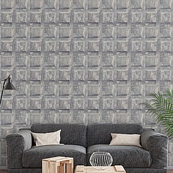 Galerie Wallcoverings Product Code: G56561 - Nostalgie Wallpaper Collection Galerie Wallcoverings Product Code G56561 - Nostalgie Wallpaper Collection - Dark Grey Colours - Door Design
