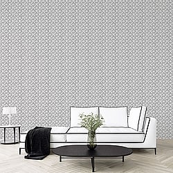 Galerie Wallcoverings Product Code: G56578 - Texstyle Wallpaper Collection Galerie Wallcoverings Product Code G56578 - Texstyle Wallpaper Collection - Black Light Grey Colours - Block Flock Design