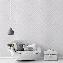 Galerie Wallcoverings Product Code: G56580 - Texstyle Wallpaper Collection Galerie Wallcoverings Product Code G56580 - Texstyle Wallpaper Collection - Light Grey Silver Colours - Block Flock Design