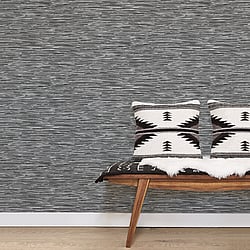 Galerie Wallcoverings Product Code: G56584 - Texstyle Wallpaper Collection Galerie Wallcoverings Product Code G56584 - Texstyle Wallpaper Collection - Black Silver White Colours - Bronze Effect Design
