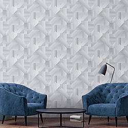 Galerie Wallcoverings Product Code: G56626 - Texstyle Wallpaper Collection Galerie Wallcoverings Product Code G56626 - Texstyle Wallpaper Collection - Greys Silver Colours - Shape Shifter Design
