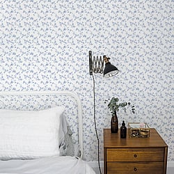 Galerie Wallcoverings Product Code: G56647 - Small Prints Wallpaper Collection Galerie Wallcoverings Product Code G56647 - Small Prints Wallpaper Collection - Blue White Colours - Delicate Floral Design