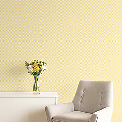 Galerie Wallcoverings Product Code: G56665 - Small Prints Wallpaper Collection Galerie Wallcoverings Product Code G56665 - Small Prints Wallpaper Collection - Yellow White Colours - Medallion Design