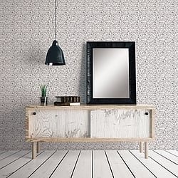 Galerie Wallcoverings Product Code: G56667 - Small Prints Wallpaper Collection Galerie Wallcoverings Product Code G56667 - Small Prints Wallpaper Collection - Black White Grey Silver Colours - Mini Mod Floral Design