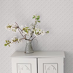 Galerie Wallcoverings Product Code: G56678 - Small Prints Wallpaper Collection Galerie Wallcoverings Product Code G56678 - Small Prints Wallpaper Collection - Silver Grey White Colours - Ogee Floral Design