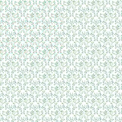 Galerie Wallcoverings Product Code: G56680 - Small Prints Wallpaper Collection Galerie Wallcoverings Product Code G56680 - Small Prints Wallpaper Collection - Green Cream Blue Colours - Ogee Floral Design