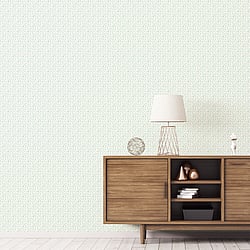 Galerie Wallcoverings Product Code: G56680 - Small Prints Wallpaper Collection Galerie Wallcoverings Product Code G56680 - Small Prints Wallpaper Collection - Green Cream Blue Colours - Ogee Floral Design