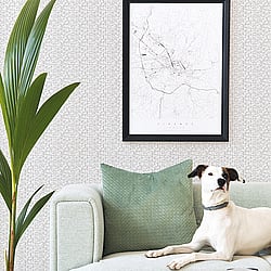Galerie Wallcoverings Product Code: G56692 - Small Prints Wallpaper Collection Galerie Wallcoverings Product Code G56692 - Small Prints Wallpaper Collection - Grey Brown White Colours - Stained Glass Stripe Design
