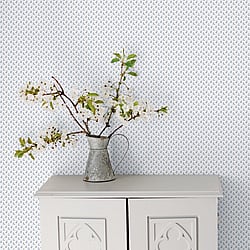 Galerie Wallcoverings Product Code: G56708 - Small Prints Wallpaper Collection Galerie Wallcoverings Product Code G56708 - Small Prints Wallpaper Collection - Blue White Colours - Vintage Bud Design