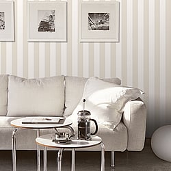 Galerie Wallcoverings Product Code: G67526 - Smart Stripes 3 Wallpaper Collection Galerie Wallcoverings Product Code G67526 - Smart Stripes 3 Wallpaper Collection - Taupe Colours - Awning Stripe Design