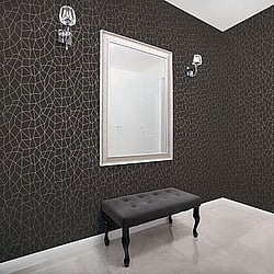 Galerie Wallcoverings Product Code: G67694 - Special Fx Wallpaper Collection Galerie Wallcoverings Product Code G67694 - Special Fx Wallpaper Collection - Black Silver Colours - Glitter Web Design