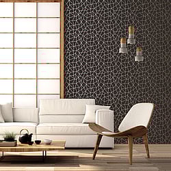 Galerie Wallcoverings Product Code: G67694 - Special FX 2 Wallpaper Collection Galerie Wallcoverings Product Code G67694 - Special FX 2 Wallpaper Collection - Black Silver Colours - Glitter Web Design