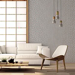 Galerie Wallcoverings Product Code: G67701 - Special FX 2 Wallpaper Collection Galerie Wallcoverings Product Code G67701 - Special FX 2 Wallpaper Collection - Orange Beige Colours - Glitter Web Design