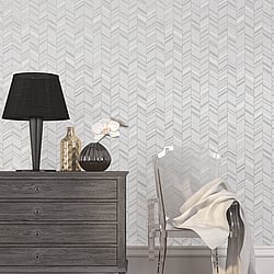 Galerie Wallcoverings Product Code: G67717 - Special Fx Wallpaper Collection Galerie Wallcoverings Product Code G67717 - Special Fx Wallpaper Collection - Silver Grey Colours - Glitter Chevrons Design