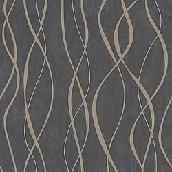 Galerie Wallcoverings Product Code: G67737 - Special FX 2 Wallpaper Collection Galerie Wallcoverings Product Code G67737 - Special FX 2 Wallpaper Collection - Gold Silver Brown Colours - Glitter Ribbons Design