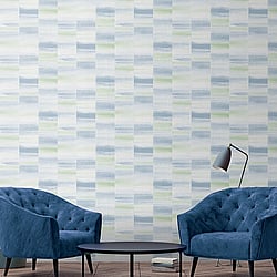 Galerie Wallcoverings Product Code: G67743 - Special Fx Wallpaper Collection Galerie Wallcoverings Product Code G67743 - Special Fx Wallpaper Collection - Blue Green Silver Colours - Glitter Block Design
