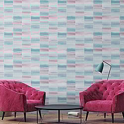 Galerie Wallcoverings Product Code: G67744 - Special Fx Wallpaper Collection Galerie Wallcoverings Product Code G67744 - Special Fx Wallpaper Collection - Blue Pink Silver Colours - Glitter Block Design