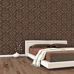 Galerie Wallcoverings Product Code: G67784 - Ambiance Wallpaper Collection Galerie Wallcoverings Product Code G67784 - Ambiance Wallpaper Collection - Copper Chocolate Colours - In Lay Design